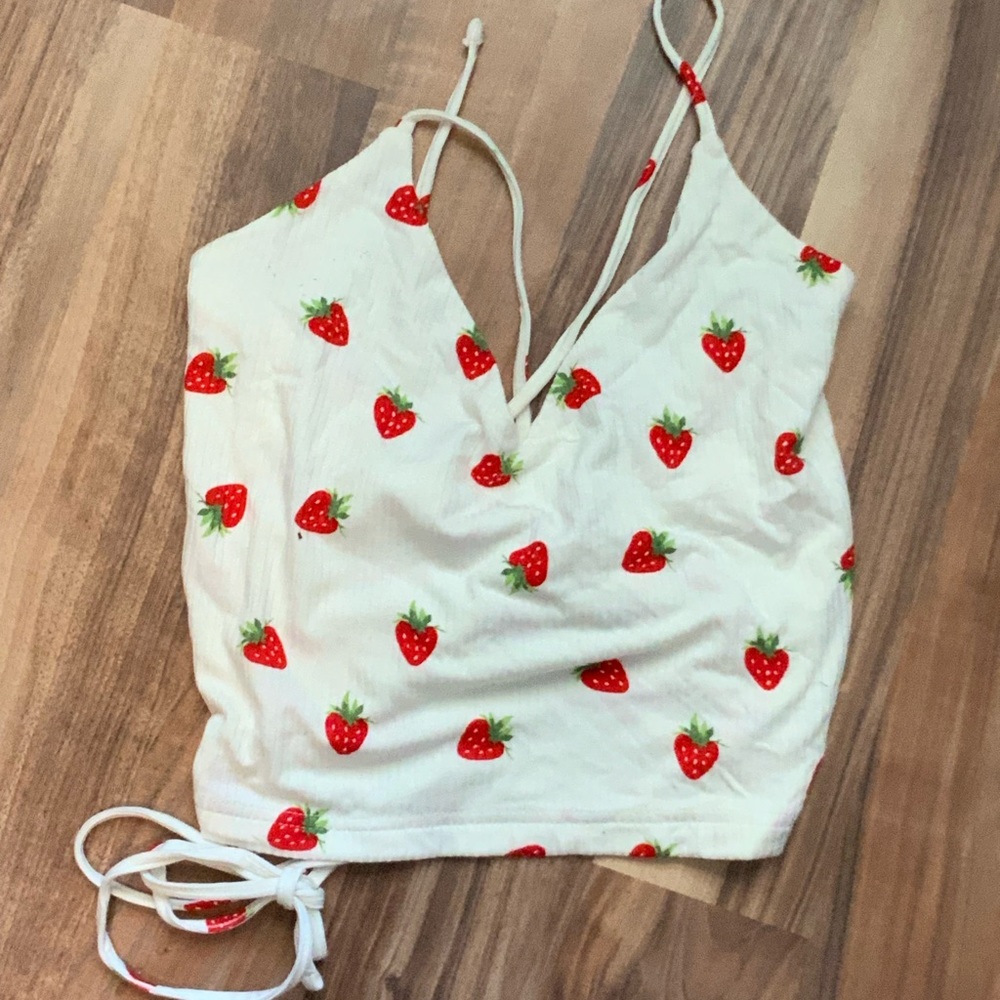 Strawberry crop top